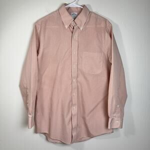 BROOKS BROTHERS Regent 1818 Men’s Button Down Shirt NonIron Cotton 15.5 2/3